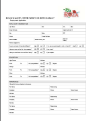 Employment Application